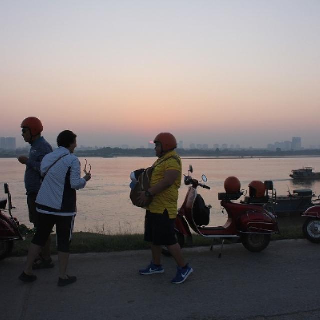 Authentic Hanoi Explorer Enchanting Sunset and Night Motorbike Adventure