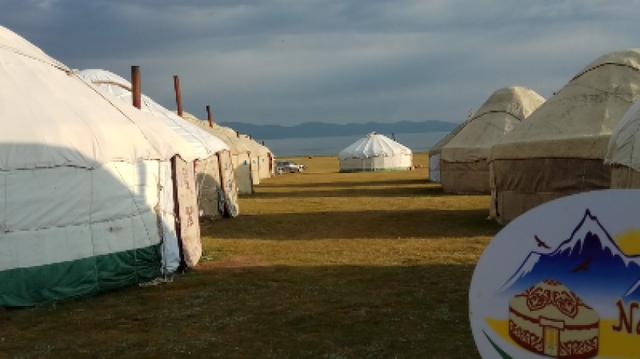 On the Shore of the Pearl Ysyk-Kul Lake