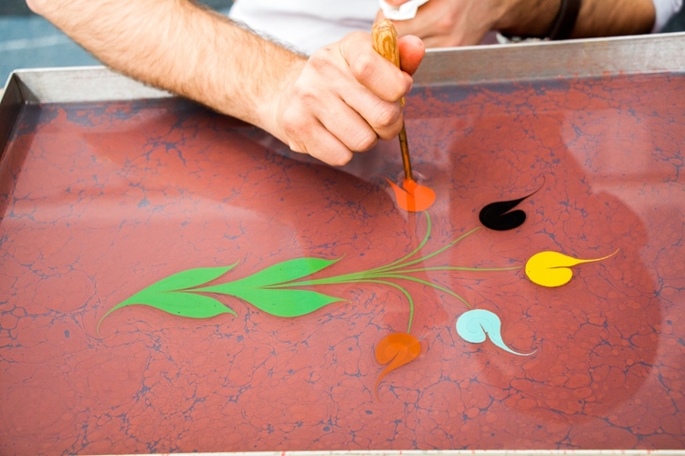 Marbling – Ebru Workshop in Istanbul